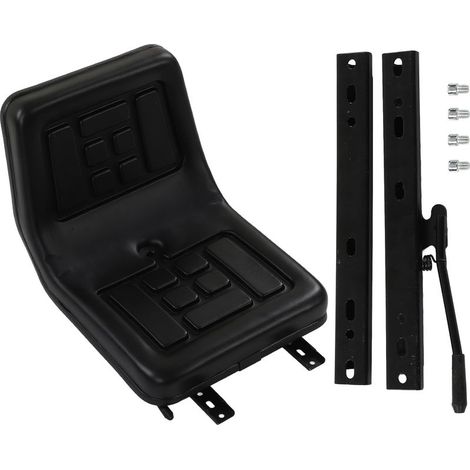 Siège de tracteur ergonomique en cuir PU, confortable, résistant à l'usure, siège robuste pour chariot élévateur et pelle pour véhicule d'ingénierie (1/5)