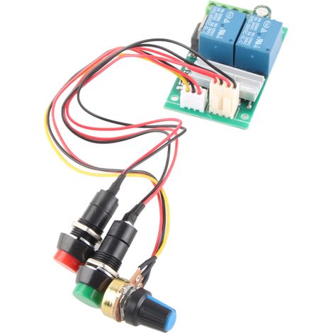 Contrôleur de vitesse de moteur, régulateur PWM, module de commande à interrupteur, rotation horaire/antihoraire, 6 V CC, 12 V, 24 V