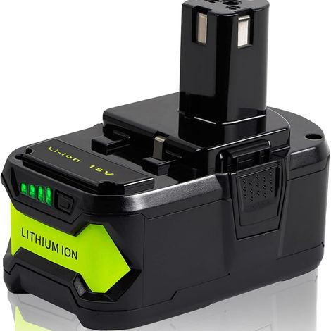 1 x 18 V 5,5 Ah Akku für Ryobi One+ P108 P107 P108 P122 P104 P105 P102 P103