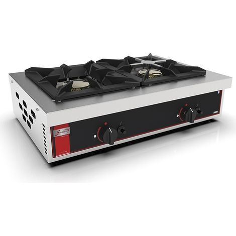 Réchaud gaz - 2 feux - (2x) 7 kw - Sofraca
