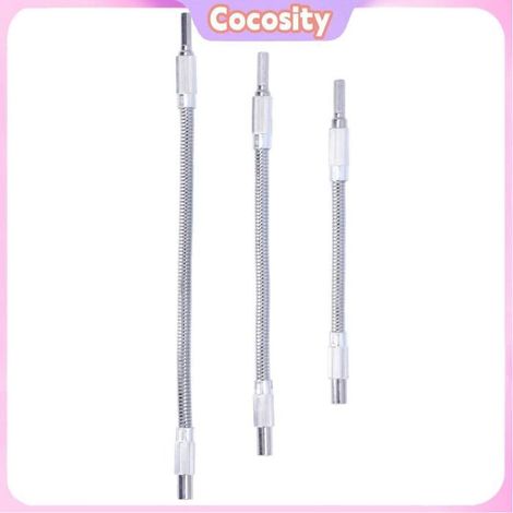 Barres d'extension flexibles - COCOSITY - Ensemble 3 pièces - Acier haute teneur en carbone - 200/250/300 mm - Accès difficile (1/4)