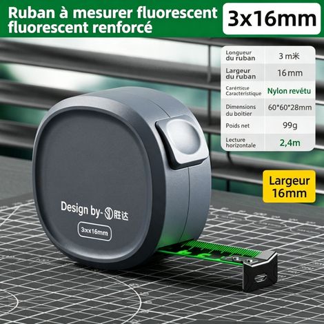 Ruban auto-verrouillable 3m fluorescent résistant précis