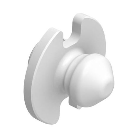 Clip mâle 5kg autotaraudeur lp-m8 - low profile - - Charge : 5 kg - Décor : Blanc - Diamètre perçage : 10 mm - Fixation : A encastrer - Matériau : Plastique - FASTMOUNT