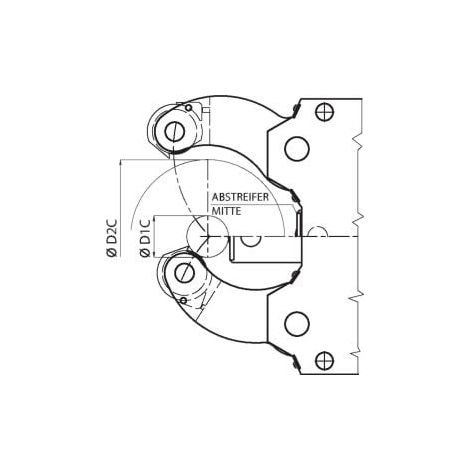 Röhm  raschietto  centrale  RB  per  lunetta  SLZN  50315,  SLZN  85360  -  836820 (1/3)