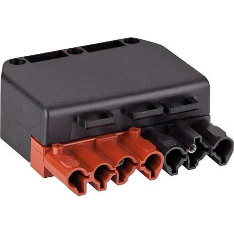 Accouplement 7 poles noir/marron systeme Wieland BG