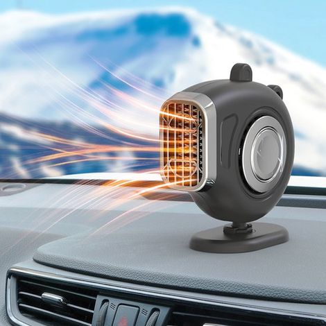 Calefactor para coche, pequeño aire acondicionado de estacionamiento de 12 V con función de calefacción y descongelación (1/4)