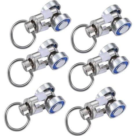 Accessoires pour rideaux : 6 roulements à billes métalliques, glissières pour tringles à rideaux (maison et cuisine). (1/5)