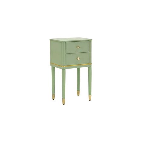 Table de chevet camille verte cm 40x30x71 (1/5)