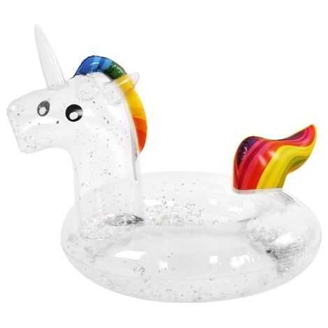 Bouée licorne gonflable, jouets gonflables pour la plage et la piscine, bouée de mer pour adultes, matelas gonflable, bouée de natation pour enfants et adultes (1/5)