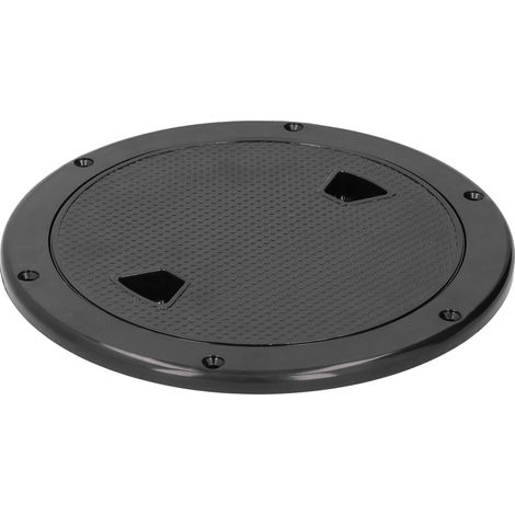Schwarzes, UV-beständiges Inspektionsbullauge Ø20cm für Boote, Wohnmobile und Außendecks (1/5)