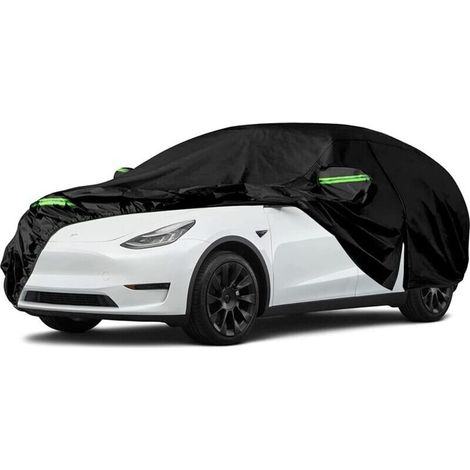Housse de voiture résistante à la poussière et au gel, compatible avec Tesla Model Y 2020-2024 - imperméable - résistante aux UV et à la neige - protection intégrale du véhicule (1/4)