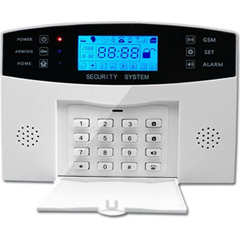 Alarme antivol GSM sans fil pour la maison, détecteur d'entrée infrarouge avec 2 télécommandes et capteur GSM. (1/5)