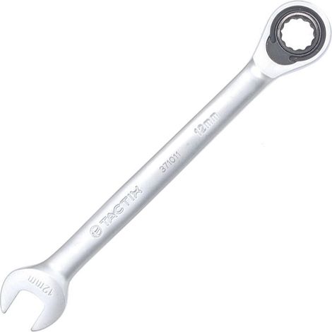 ORION91 Llave Combinada Carraca, 12mm, 72 Dientes, CRV Alta Calidad, Marca Tactix