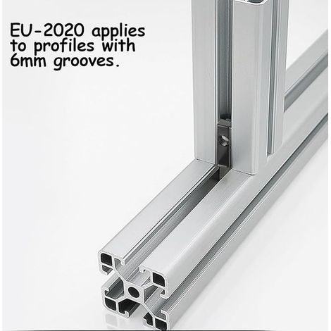 raccords d'angle intérieurs 2020 M5 profilés en aluminium rainure 6 T 90 ° pinces en forme de L connecteur d'angle intérieur connecteur profilé en alliage de zinc