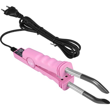 Kit de fusion capillaire fer à lisser connecteur perruque rose outils salon coiffure (1/5)