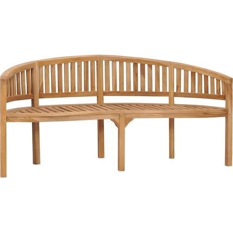 Maison Exclusive - Bananenbank 180 cm Massivholz Teak