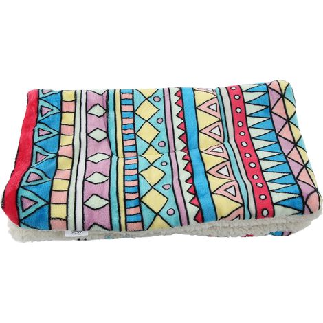 Couverture pour chiot en flanelle chaude et douce, tapis de couchage pour petits, moyens et grands animaux de compagnie (chiens et chats), 50 x 32 cm / 19,7 x 12,6 pouces (1/5)