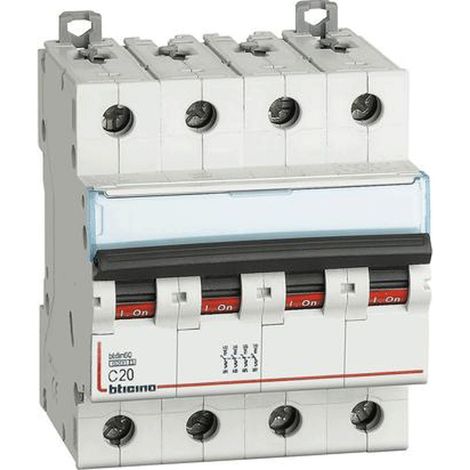 BTicino FN84C20 Modularer magnetothermischer Schutzschalter BTDIN60 4P 20A Kurve C