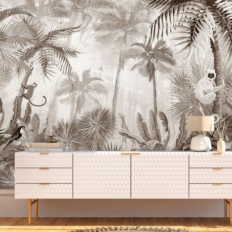 Papier peint panoramique - Jungle - 130 cm x 78 cm (1/4)