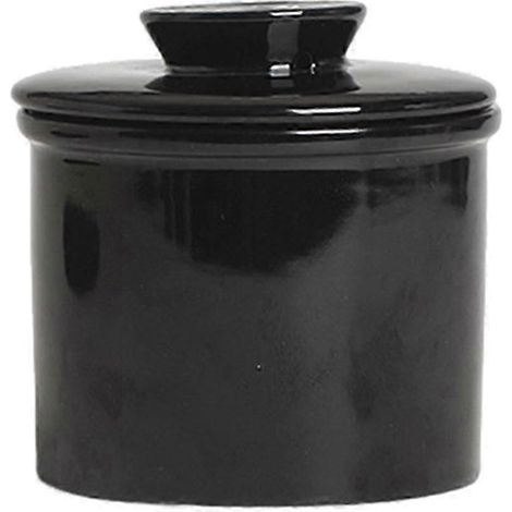 Beurrier français en céramique avec couvercle hermétique, design uni, résistant et pratique pour la cuisine. Pot de rangement multifonctionnel pour confitures et noix. (1/5)