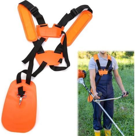 Sangle pour tondeuse à gazon - Lot de 1, bandoulière orange - Améliore le confort de jardinage (1/5)