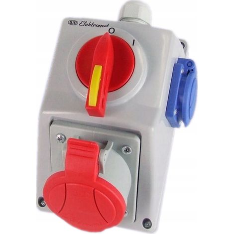 Kit d'installation C32-18.1N - Gris clair - 32 A - IP54 - Construction robuste - Fonctionnement sûr (1/5)