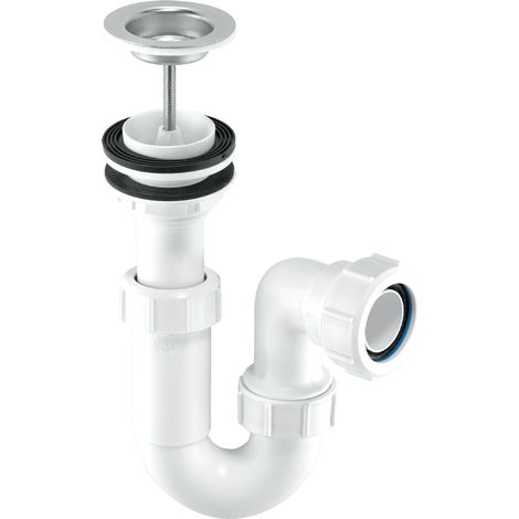 McAlpine ASA10W 75mm Water Seal Adjustable Inlet Tubular Swivel Basin Trap with 1¼" Multifit Outlet (1/2)