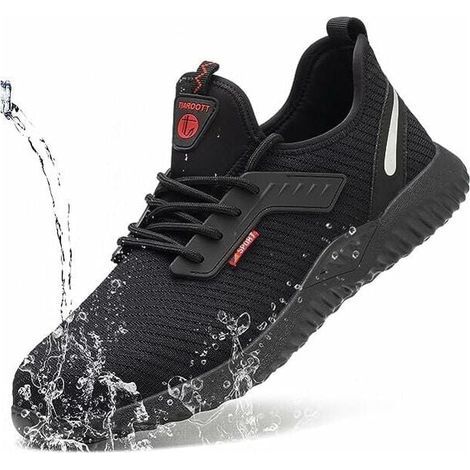 Chaussures de sécurité,Chaussures de Sécurité Homme Femmes Chaussures de Travail Embout Acier Protection Ultra légère et Indestructible Respirant Basket Securite Unisexes 37 Chaussures de sécurité (1/4)