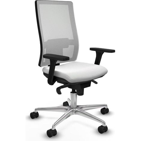 Piqueras y Crespo 3D086N0 Chaise de bureau blanc ergonomique (1/3)