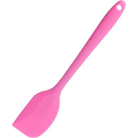 1 Spatule Silicone, Demi Spatule, Résistante Chaleur, Anti-adhérent, Pour Pâtisserie Et Cuisine, Rose