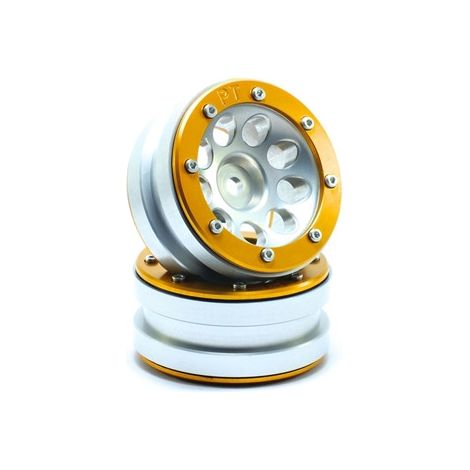 Beadlock Wheels PT- Ecohole Silver/Gold 1.9