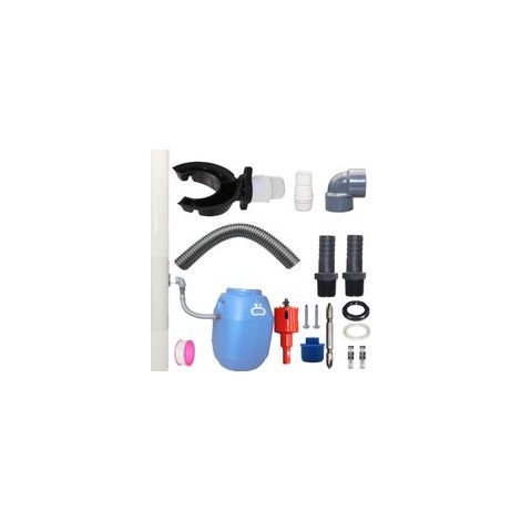 Rainwater harvesting system for downpipes Ø 70-110mm – Complete kit with 50cm PVC and rubber hose – Quick installation (1/5)