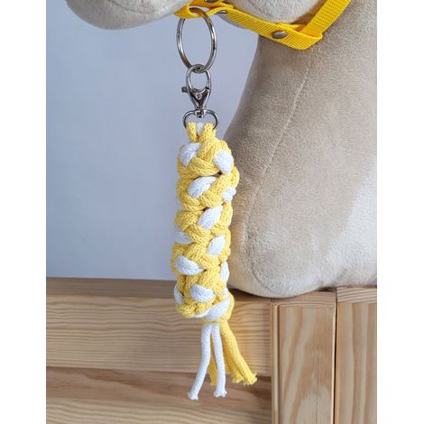 Cuerda de plomo para caballito de juguete - Blanca y amarilla (1/3)