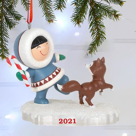 Décoration de Noël Pingouin et Fille en Résine à Faire Soi-même - Ornements Faits Main - Décoration (1/5)