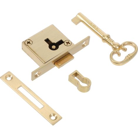 Serrure vintage pour portes et tiroirs d'armoires, à clé, et (1/5)
