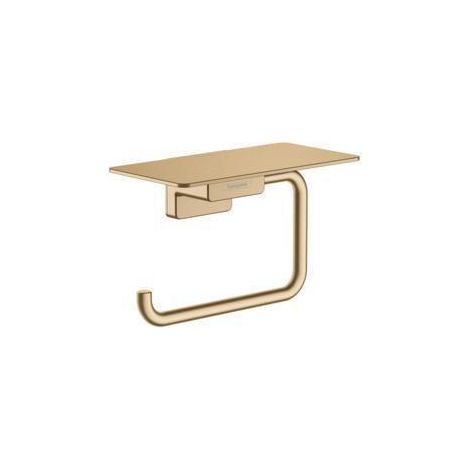 Papierrollenhalter AddStoris mit Ablage brushed bronze