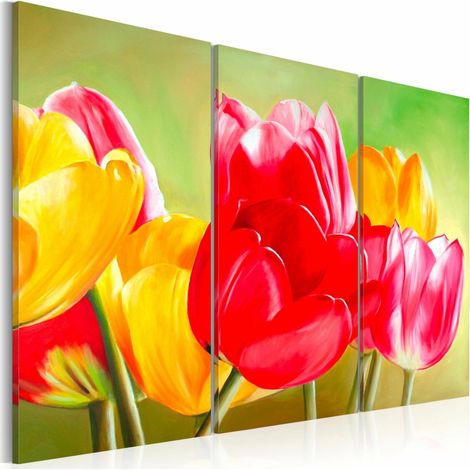 Tableau tulipes fleurissent à nouveau ... - 120 x 80 cm (1/4)