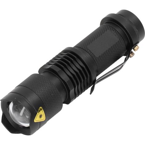 Lampe torche LED 1 mode rétractable et étanche, idéale pour la chasse et l'apiculture (lumière rouge). (1/5)