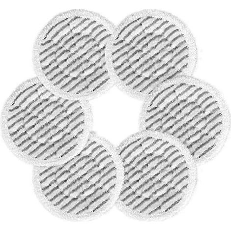 Lot de 6 lingettes de nettoyage pour balai vapeur série S7000, têtes de balai haute absorption pour sols durs (1/5)