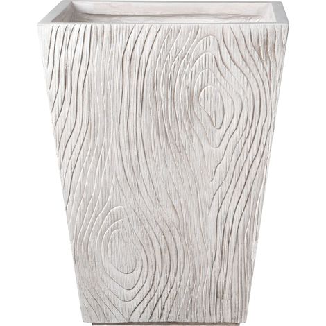 Blumenkübel BAIHE 42 cm Hellbeige