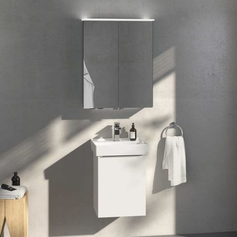 Villeroy & Boch Taro Waschtisch mit Unterschrank und LED-Spiegelschrank 45 cm, Türanschlag rechts (1/5)