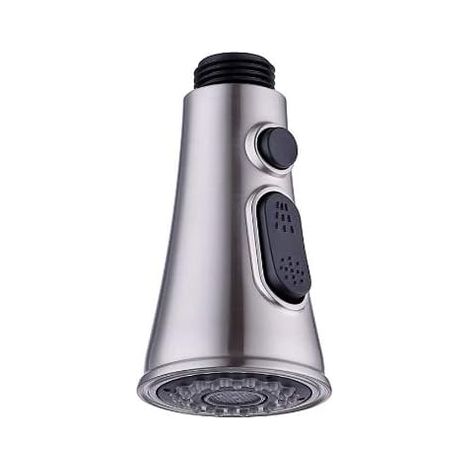 Pommeau de robinet de cuisine en nickel brossé, douchette extractible à 2 fonctions pour robinet de cuisine et salle de bain, pièce de rechange, raccords G1/2 (1/4)