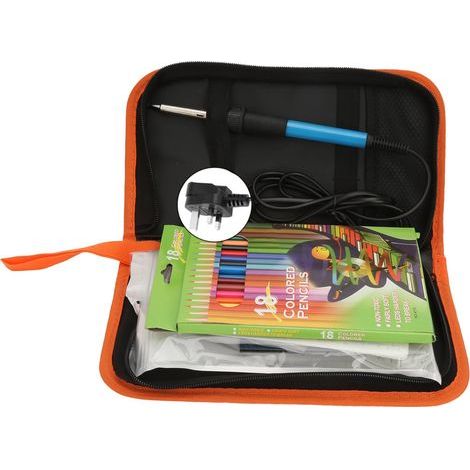 Kit de Pyrographie 71 Pièces avec Fer à Souder 60W et Stylo à Brûler pour Bois (Prise UE 220V) (1/5)