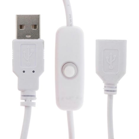 Câble USB de 1 m avec interrupteur marche/arrêt et rallonge pour lampe USB et ventilateur USB (1/5)