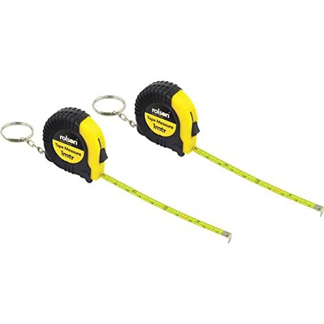Rolson - Metro a nastro avvolgibile, 1 m, 2 pezzi (1/4)