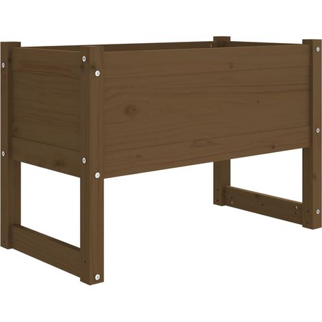 Maison Exclusive - Fioriera Marrone Ambra 78x40x52 cm in Legno Massello di Pino