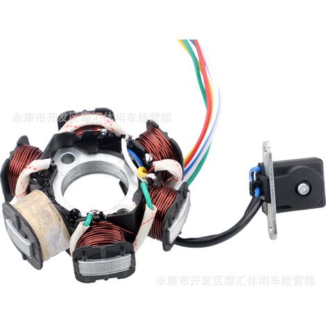 Teile für Roller, Mopeds und Pendlerfahrzeuge: GY6 50CC/80CC Spule sechspoliger Magneto-Stator (1/5)