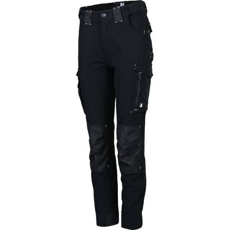 Pantalon de Travail Femme Eve - Taille 40 - Noir - Résistant et Confortable - D-Work