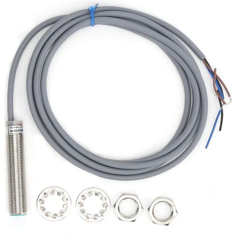 BERM Näherungsschalter, zylindrisch, 3-adrig, PNP-Sensor, normalerweise geschlossen, 10–30 V DC