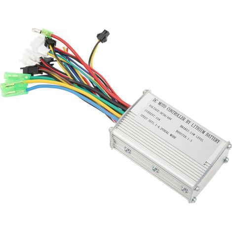 Kit de conversion de batterie au lithium pour vélo électrique, contrôleur 15 A avec connecteur SM, câble d'éclairage double, écran M5, accélérateur au pouce et capteur d'assistance électrique (1/5)
